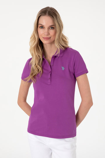 USPA Polo Shirt Women Violet VR037 USPOW077 SCL US Polo Assn.